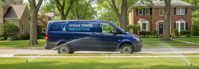 Grosse Pointe Irrigation service van
